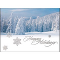 Snowy Holidays Holiday card